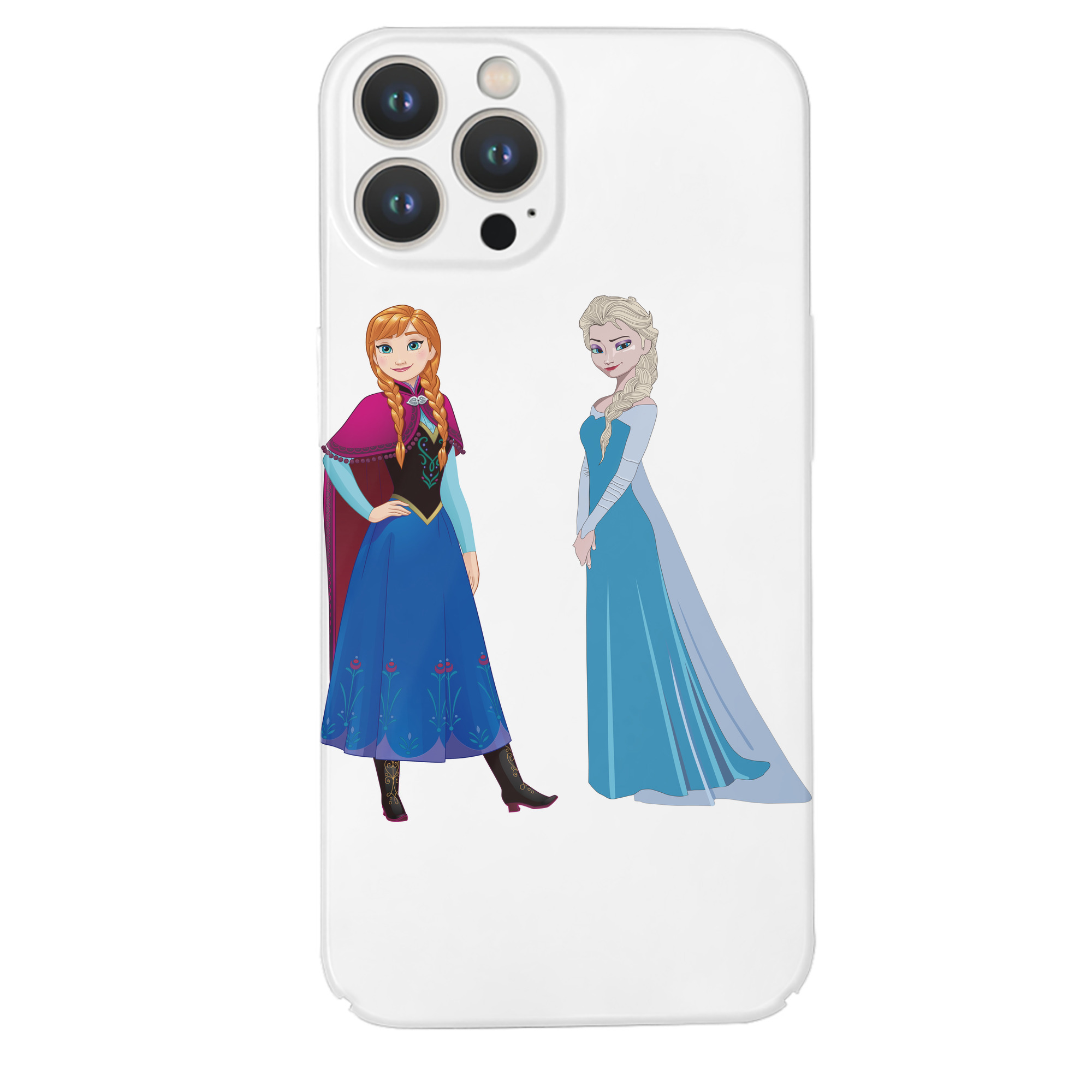 （画像用） アナと雪の女王 アンナ エルサ Frozen Anna Elsa 【iPhone 14シリーズ対応】ハードケース